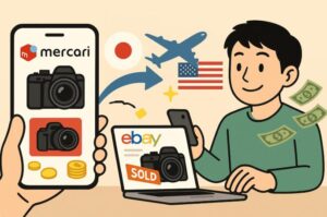 メルカリで中古カメラを仕入れて、ebay輸出で販売して稼ぐ方法と戦略