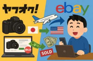 ヤフオクで中古デジタルカメラを落札して、ebay輸出で販売して副収入に！