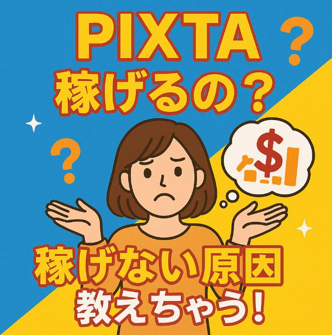「PIXTAって稼げるの?」と思っているあなたへ。稼げない原因、全部教えます
