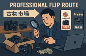デジカメを古物市場で仕入れてメルカリ・ヤフオクで売るプロフェッショナルな方法