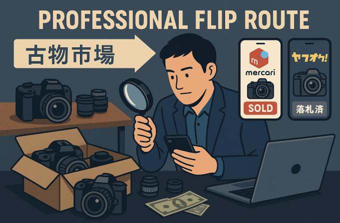 デジカメを古物市場で仕入れてメルカリ・ヤフオクで売るプロフェッショナルな方法