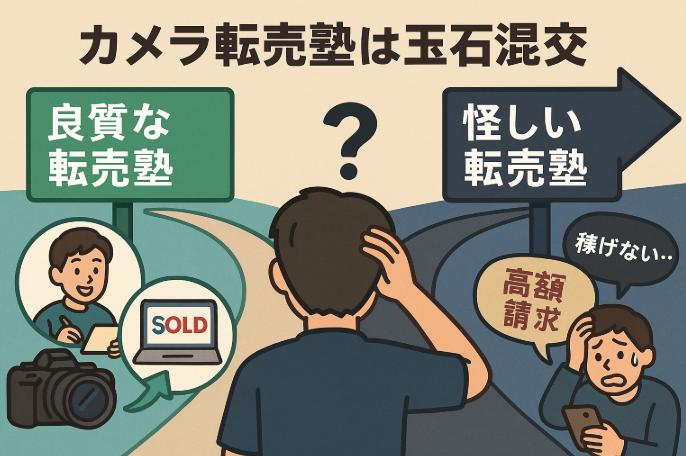 カメラ転売塾は玉石混交？本当に学ぶべき塾と避けるべき塾の見分け方
