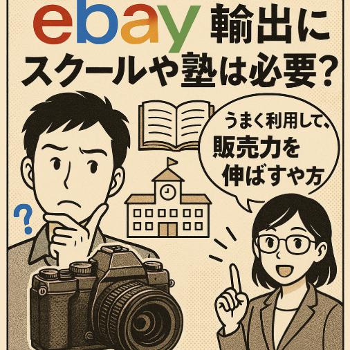 eBayカメラ輸出にスクールや塾は必要？うまく利用して、販売力を伸ばすやり方