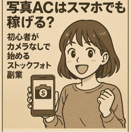 写真ACはスマホでも稼げる?初心者がカメラなしで始めるストックフォト副業