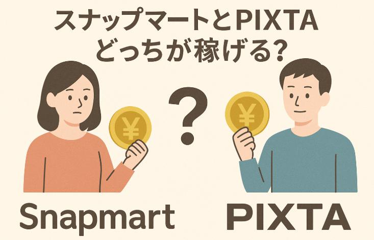 スナップマートとPIXTAどっちが稼げる？写真販売サービスを徹底比較！