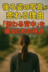 後ろ姿の写真が売れる理由と、“伝わる背中”を撮るための視点