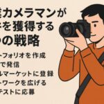 副業カメラマンが案件を獲得するための5つの戦略｜未経験でもチャンスを広げる方法とは？